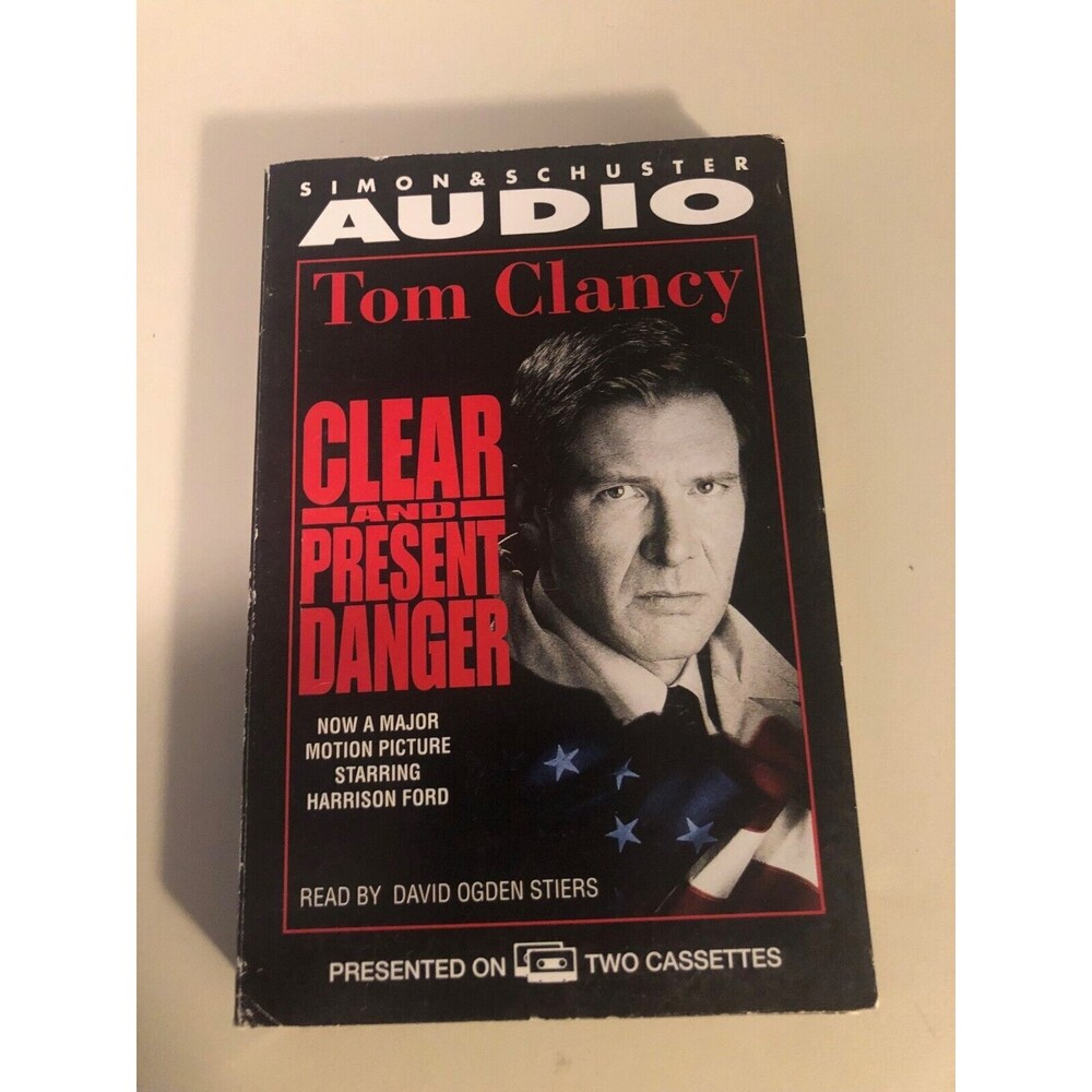 Clear and Present Danger Harrison Ford  (1994, Audio Cassette, Abridged edition)